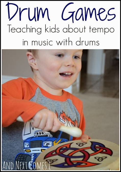 Exploring Tempo in Music with Drum Games {Music Activities for Kids} | And Next Comes L