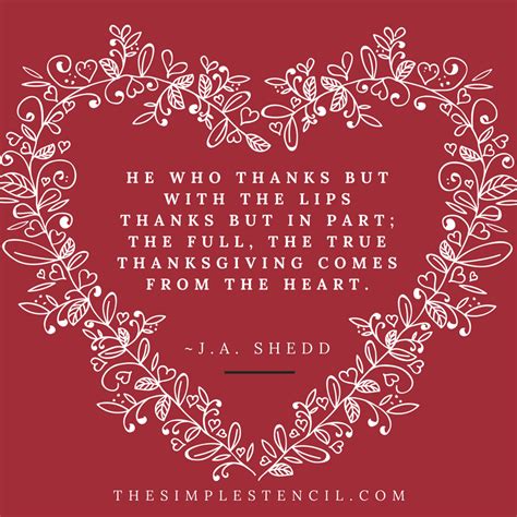 thanksgiving heart nov quote gratitude - The Simple Stencil