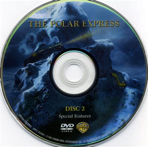 The Polar Express (2004) WS CE R1 - Cartoon DVD - CD Label, DVD Cover, Front Cover