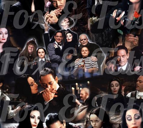 Addams Family Movie Scene Fabric – Fox & Tots