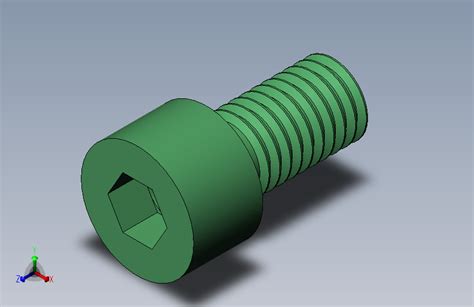 M8X15内六角螺钉_SOLIDWORKS 2020_模型图纸下载 – 懒石网