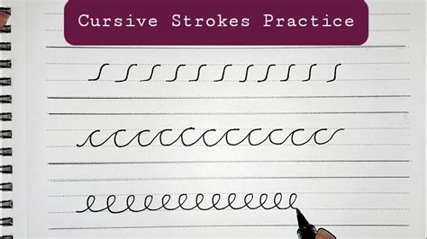 Cursive Handwriting Practice/Handwriting Tutorial /Cursive Writing strokes/Practice Worksheet ...