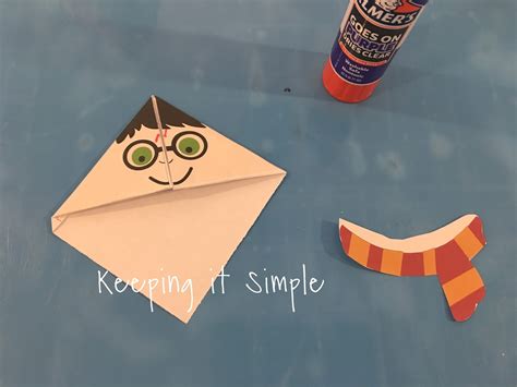 Harry Potter Corner Bookmark with Printable - Keeping it Simple