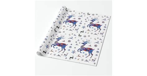 Christmas Reindeer Wrapping Paper | Zazzle