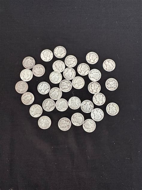 Lot #402 U.S. Mercury Dimes - Just Right Estate Sales