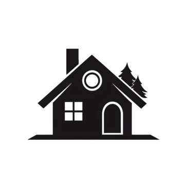 Minimalist Rural House Logo, House, Architecture, Black And White PNG ...