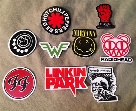 80s/90s Punk Rock Band Stickers | Etsy