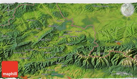 Satellite 3D Map of Nowy Targ