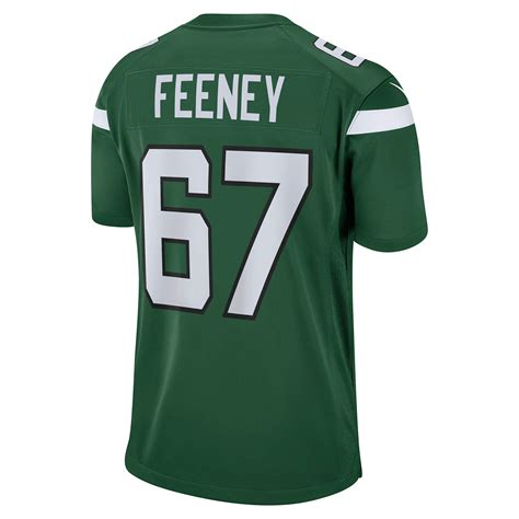 Men's New York Jets Dan Feeney Nike Gotham Green Game Jersey