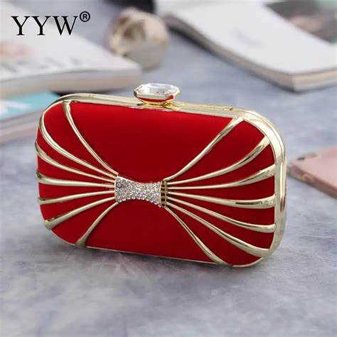 YYW Women Evening Clutch Bags Rhinestone Bow Flashing Day Clutches Purse Crystal Chain Bags ...