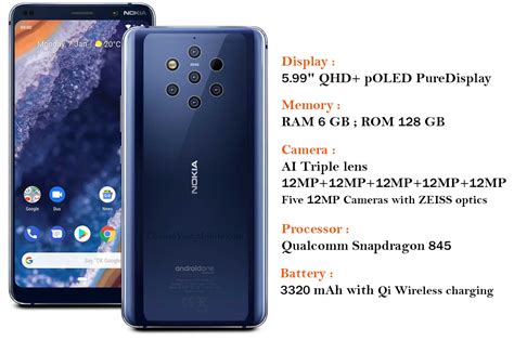 Nokia 9 PureView Specifications - Choose Your Mobile