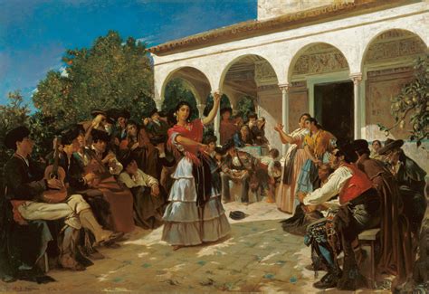File:Alfred Dehodencq A Gypsy Dance in the Gardens of the Alcázar.jpg - Wikimedia Commons