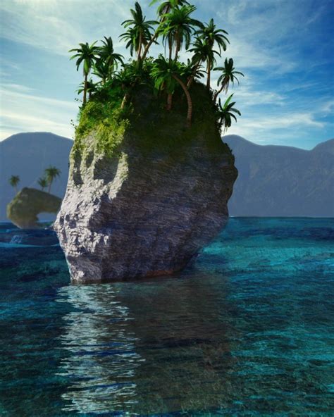 Tropical Island scene | CGTrader