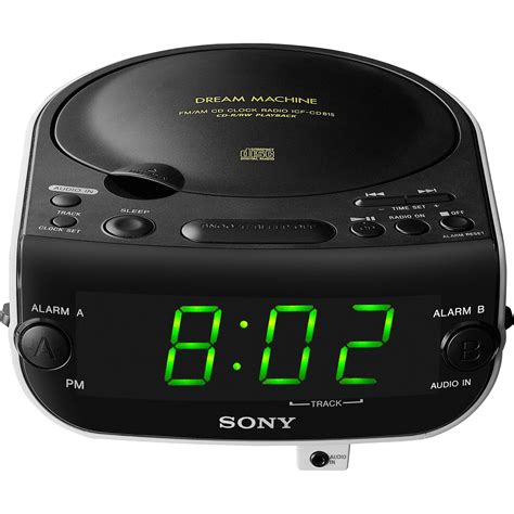 Sony ICF-CD815 AM/FM/MP3/CD Clock Radio ICFCD815 B&H Photo Video