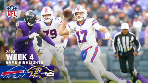 Buffalo Bills vs. Baltimore Ravens | Week 4 2022 Highlights - Win Big Sports