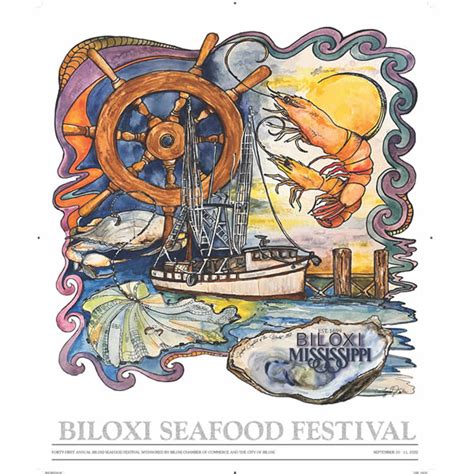 2022 Biloxi Seafood Festival Poster - SOLD OUT - Biloxi Chamber of Commerce