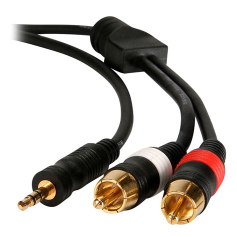 Audtek 3.5mm to RCA Stereo Audio Cable 6 ft.
