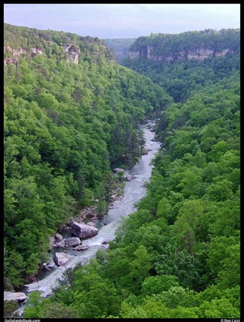 Little River Canyon viewed from the Wolf Creek Overlook - Little River Canyon National Preserve ...