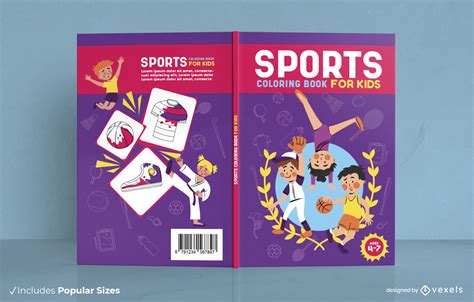 Childrens Sports Book Cover Design Vector Download