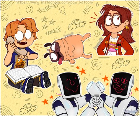 the mitchells vs the machines doodles by PawKatoon on DeviantArt