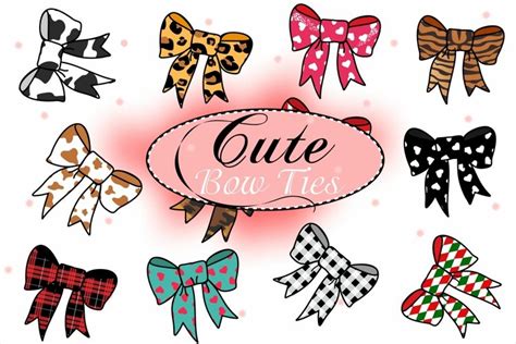 Free Illustrations download - Cute Bow Ties, Hair Bow Clipart ...