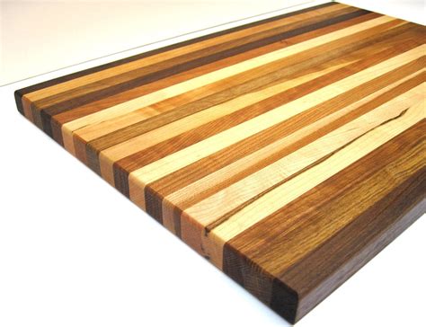 Handmade Wood Cutting Board . Large Multi-Species