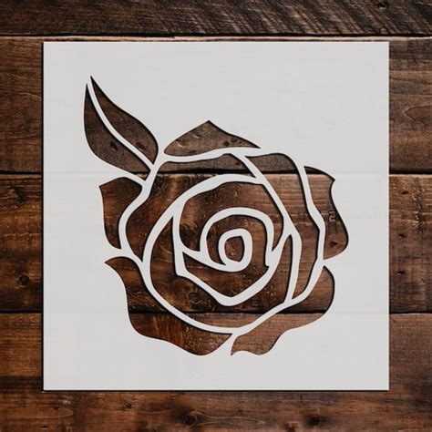 Rose Stencil Reusable Rose Stencil Art Stencil DIY Craft | Etsy