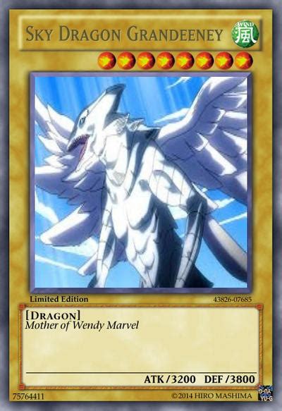 Sky Dragon Grandeeney Card by dragolianx on DeviantArt