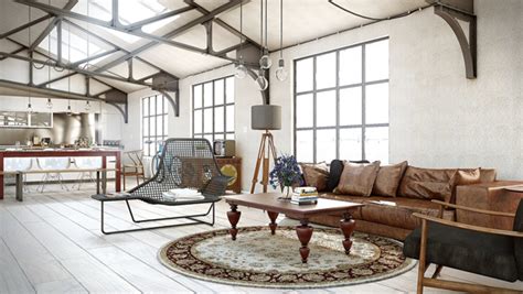 Industrial Chic Living Room Design Ideas | InteriorHolic.com