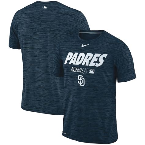 Men's San Diego Padres Nike Navy Authentic Collection Velocity Team ...