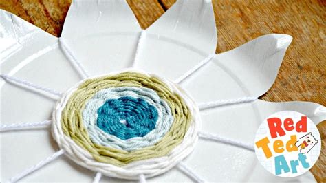 Paper Plate Weaving Flower - Easy Weaving Projects for Kids - YouTube ...