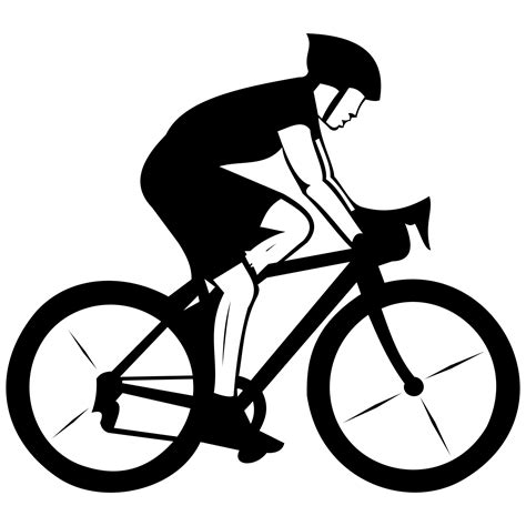 Vector for free use: Cyclist vector