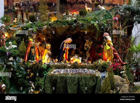 A nativity scene pictured in Catedral de Se in Sao Paulo, Brazil, February 2013 Stock Photo - Alamy