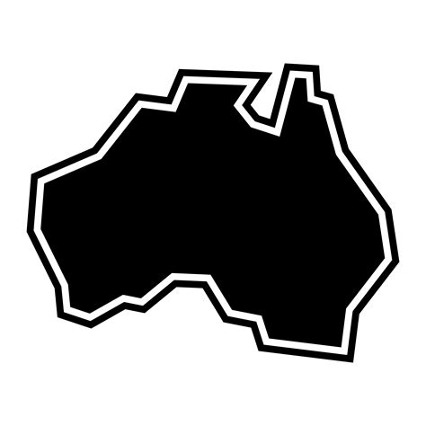 Australia Map Geography Shape vector icon 551245 Vector Art at Vecteezy