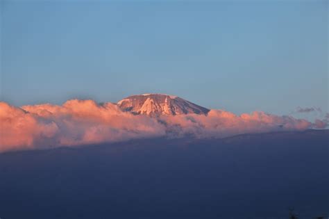 Premium Photo | Mount kilimanjaro at sunset, tanzania