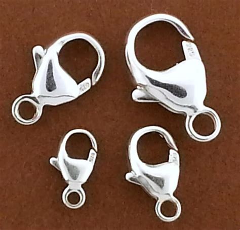 20 PCS Sterling Silver 925 Lobster Claw Clasp Made in Italy - Etsy