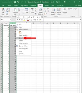 Quadratic Regression in Excel – Dr. Matt C. Howard