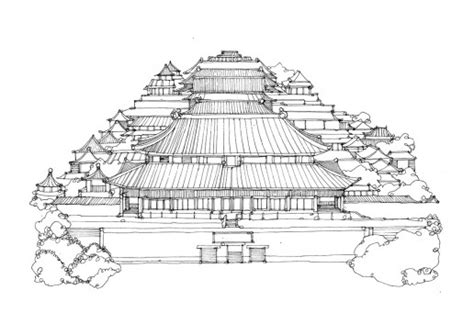 Forbidden City Sketch at PaintingValley.com | Explore collection of ...