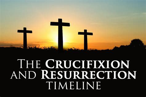 The Crucifixion and Resurrection timeline | Thrive Through Christ ...