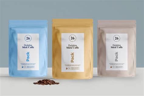 55+ Realistic Pouch Packaging Mockup Templates | Decolore.Net