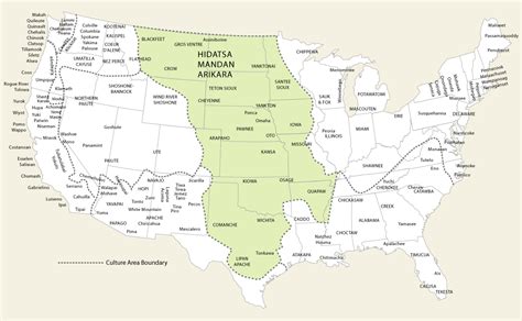 Map of the Plains Indians | Tracking the Buffalo