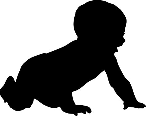 Clipart - Baby silhouette