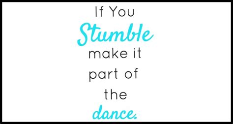 If You Stumble... Printable - Your Daily Dance