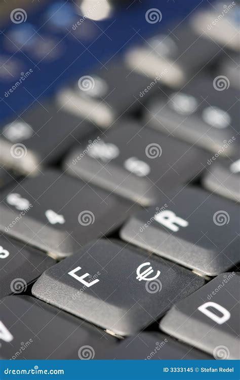 Euro-sign on keyboard stock image. Image of part, european - 3333145