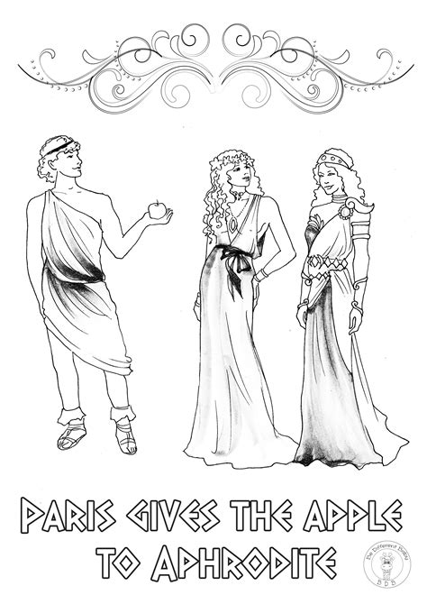 Printable Greek Gods And Goddesses Coloring Pages