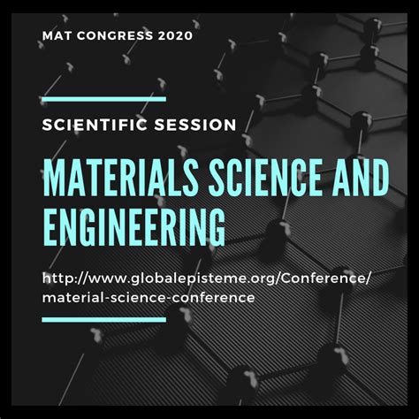 Materials Science and Engineering – Material Science Congress Virtual