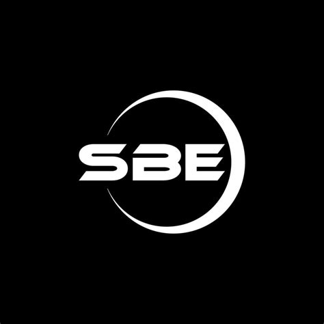 SBE letter logo design with white background in illustrator. Vector ...