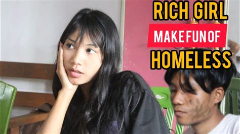 Rich Girl Make Fun of Homeless Man#tizittipugroup - YouTube