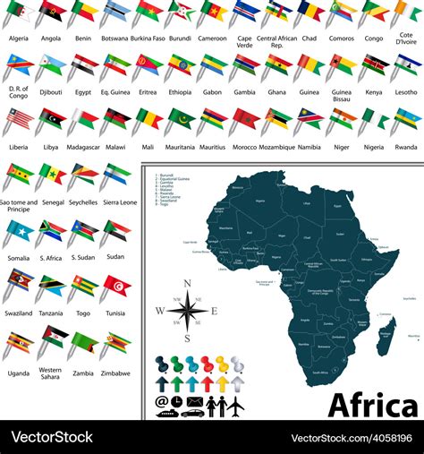 Flags Of Africa Map - Black Sea Map