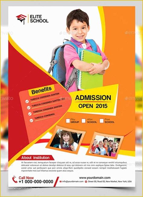 School Brochure Template Free Download Of School Brochure Design Templates Reeviewer ...